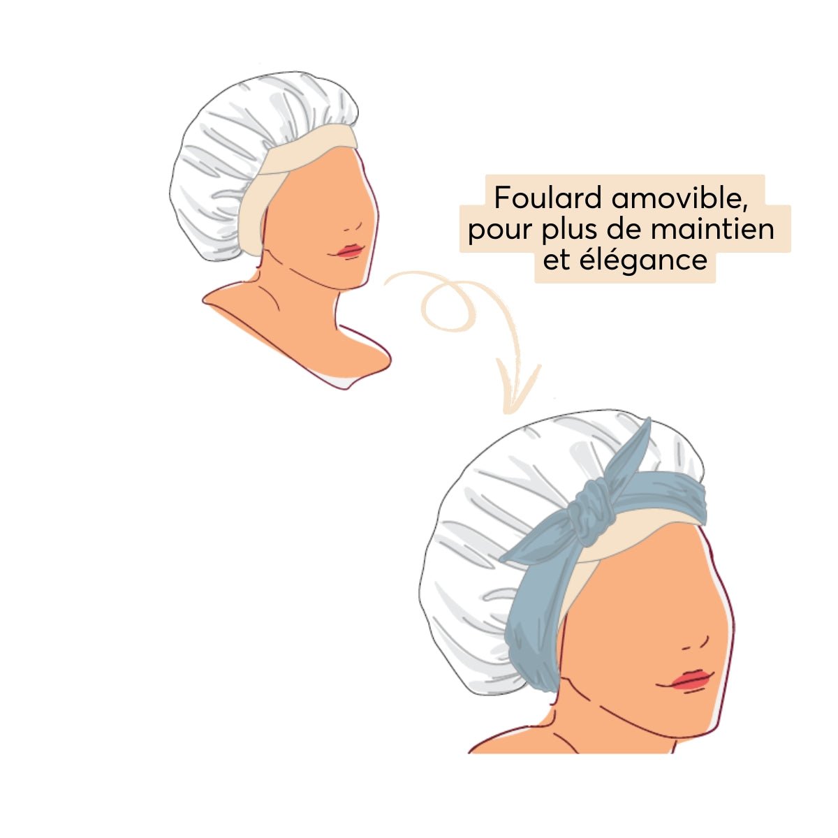Bonnet 100% soie