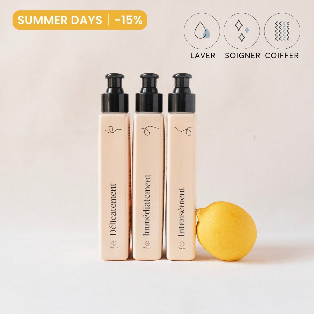 Routine pour cheveux bouclés comprenant un shampoing, un masque et un soin pour nourrir, définir et hydrater les boucles